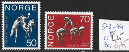 NORVEGE 573-74 ** Côte 2.25 € - Nuovi