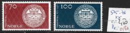 NORVEGE 575-76 ** Côte 2.50 € - Ongebruikt