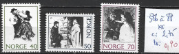 NORVEGE 586 à 88 ** Côte 2.75 € - Ongebruikt