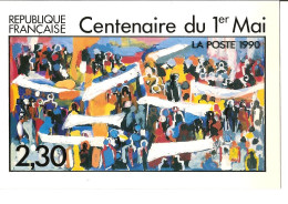 CPM - REPRESENTATION DU TIMBRE : CENTENAIRE DU 1ER MAI - Briefmarken (Abbildungen)