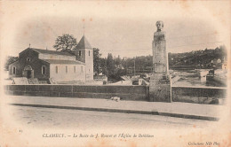 FRANCE - Clamecy - Vue Générale - Le Buste De J Rouvet Et L'église De Bethléem - Carte Postale Ancienne - Clamecy