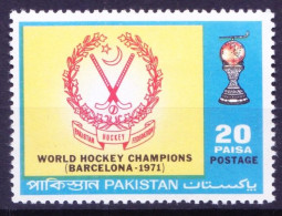 Pakistan 1971 MNH, Hockey, Sports, Sports Clubs, Trophies - Rasenhockey