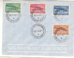 Yougoslavie - Lettre FDC De 1948 - Oblit Beograd - Conférence Du Danube - Ponts - Valeur 150 Euros - Cartas & Documentos