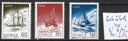 NORVEGE 606 à 608 ** Côte 6.75 € - Neufs