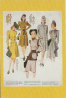 LA MODE  DANS  LES ANNÉES  1940  -  C  P  M  ( 24  / 2 / 167  ) - Mode