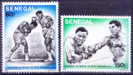 Senegal 1976 MNH 2v, Mohamed Ali Boxing World Champion, Sports - Boksen