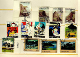 Iles Feroe - (1989-90) -    Peche - Paysages -  Obliteres - Färöer Inseln