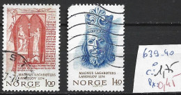 NORVEGE 639-40 Oblitérés Côte 1.75 € - Used Stamps