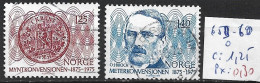 NORVEGE 659-60 Oblitérés Côte 1.25 € - Used Stamps