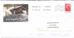 France Entier-P Obl Yv:4230-E2 Marianne De Beaugard (Lign.Ondulées & Code ROC) 38276A 1-6-18 Les Angles Gard - Prêts-à-poster: Repiquages /Beaujard
