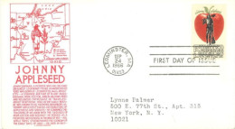 UNITED STATES. - 1966 - FDC STAMP OF JOHNNY APPLESEED SENT TO NEW YORK. - Briefe U. Dokumente