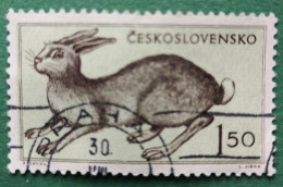 Tschechoslowakei 1955 Tiere Mi 925/29° Gebr. Nur 1v Hase Im Angebot - Oblitérés