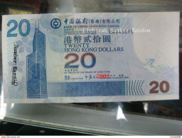 Hong Kong 2003  Bank OF China $20 Banknote UNC €4/pc Number Random - Hong Kong