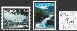 NORVEGE 698-99 ** Côte 2.75 € - Unused Stamps