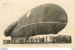 10.  CAMP DE MAILLY .  Ballon Aérostier Militaire .  Atterissage .  CPA Animée . - Mailly-le-Camp