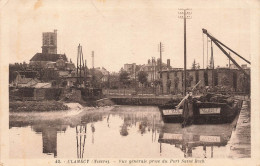 FRANCE - Clamecy (Nièvre) - Vue Générale Prise Du Port Saint Roch - Des Bateaux - Carte Postale Ancienne - Clamecy