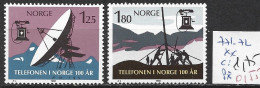 NORVEGE 771-72 ** Côte 1.75 € - Nuovi