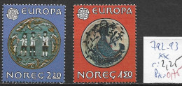 NORVEGE 792-93 ** Côte 2.25 € - Ongebruikt