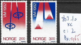 NORVEGE 809-10 ** Côte 2 € - Ongebruikt