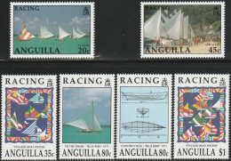 THEMATIC SPORT:  SAILING COMPETITIONS, DINGHY RACE  6v+MS   -   ANGUILLA - Voile