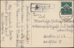 Landpost Glienick über ZOSSEN LAND 1.5.1935 Auf AK Fahrendes Volk - Scherenschnitt - Silhouette