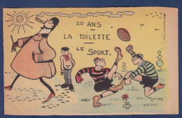 CPA Rugby Illustrateur Non Circulé Par Moriss - Rugby