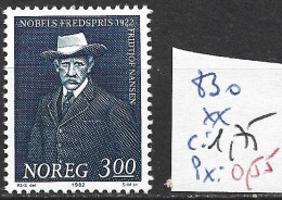 NORVEGE 830 ** Côte 1.75 € - Unused Stamps