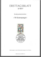 0543g: BRD- ETB 1977, Till Eulenspiegel - Fairy Tales, Popular Stories & Legends