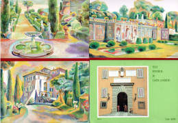 (ScC) Vaticano °- Cartolina Postale 1988- CASTEL GANDOLFO. 1° GIORNO. C.31 - C.32 - C.33 - Enteros Postales