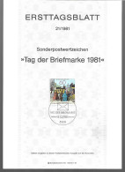 0543f: BRD- ETB 1981, Tag Der Briefmarke - Giornata Del Francobollo