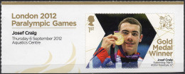 GREAT BRITAIN 2012 Paralympic Games Gold Medal Winners: Josef Craig - Unused Stamps