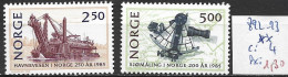 NORVEGE 892-93 ** Côte 4 € - Nuevos