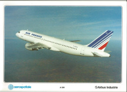 5 Photos  29,7 X 21 Cm Aérospatiale Avec Dimensions Des Avions Au Dos A 300, 310, 320, 330/340 Et Concorde - Publicidad