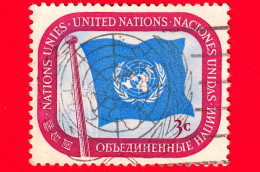 ONU New York - Nazioni Unite - ONU - 1951 - Bandiera Delle Nazioni Unite - 3 - Usados