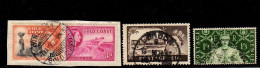 Grande Bretagne 1953 à 1955 -  Y&T 151, 154, 283 Et 281 - Frais Du Site Déduits - Used Stamps