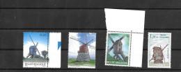 Moulins à Vent - 4 Timbres / Wind Mills - 4 Stamps - MNH - Mühlen