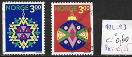 NORVEGE 992-93 Oblitérés Côte 0.60 € - Used Stamps