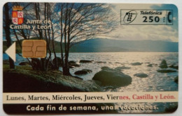 Spain 250 Pta. Chip Card -  Castilla Y Leon ( Lago ) - Basisausgaben