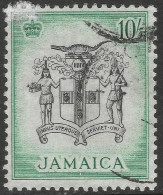 Jamaica. 1956-8 QEII. 10/- Used. SG173. M2115 - Jamaica (...-1961)