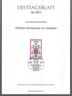 0542j: BRD- ETB 1977, Bischofswappen Wilhelm Emmanuel Von Ketteler - Covers