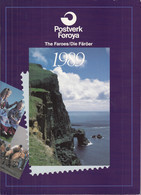 FÄRÖER  Jahrbuch 1989, Postfrisch **, Komplett 179-193, 24 Seiten DinA 4 - Féroé (Iles)