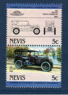 Nevis, YV 169, 170, Mi 150, 151, SG 167, 168, Packard Twin Six Touring Car, 1916, - Anguilla (1968-...)