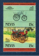 Nevis, YV 171, 172, Mi 152, 153, SG 169, 170, Daimler 2 Cylinder, 1886 , - Anguilla (1968-...)