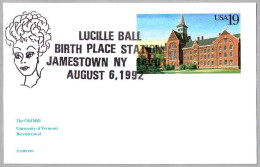 Birth Place Of LUCILLE BALL (1911 - 1989). Jamestown NY 1992 - Femmes Célèbres