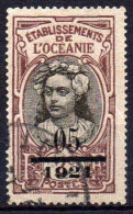 Océanie - 1921 -  Tb Antérieur Surch  - N° 44 - Oblit - Used - Used Stamps