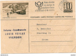 253 - 73 - Entier Postal Avec Illustration "Pontresina" Oblit Mécanique 1959-attention Légers Plis - Eishockey