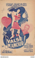 Partition Musicale Valse D'Amour Film De Pierre Caron Hello Paris Tampon A.Cristou Chécy VOIR DESCRIPTION Illustrateur ? - Partitions Musicales Anciennes