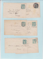 24010 Lot De Lettres Entier Postal - Standard Covers & Stamped On Demand (before 1995)