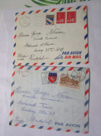2 Lettre  Avec Courrier De 1970 Et 1971 Pour La Hongrie Affranchies 90 Cts Et 1fr10 - Postal Rates