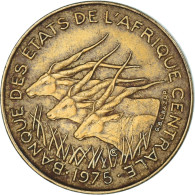 Monnaie, États De L'Afrique Centrale, 5 Francs, 1975 - República Centroafricana